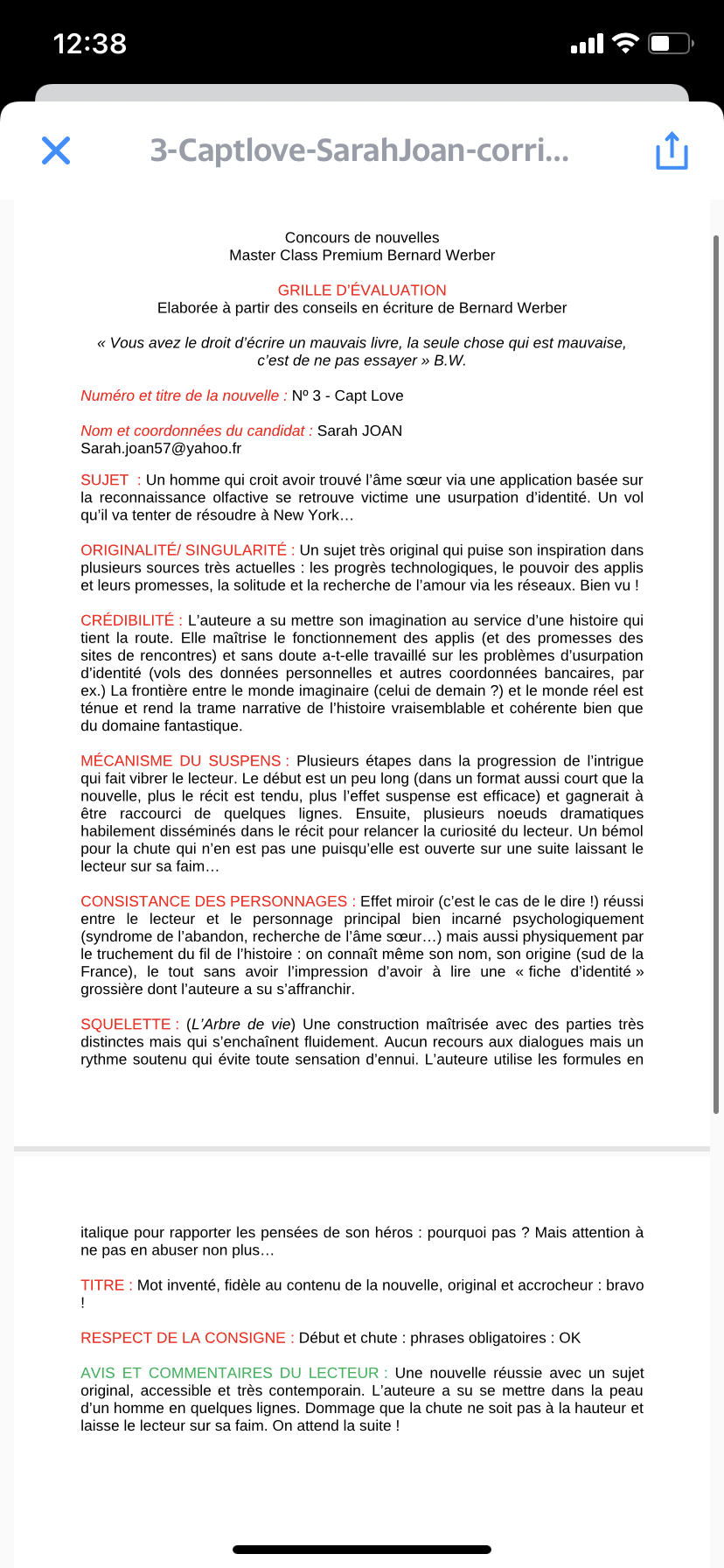 retours nouvelles the artist academy
